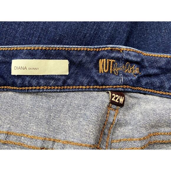 KUT from the Kloth Diana Skinny Denim Jeans - Size 22W (EUC) - Picture 4 of 5
